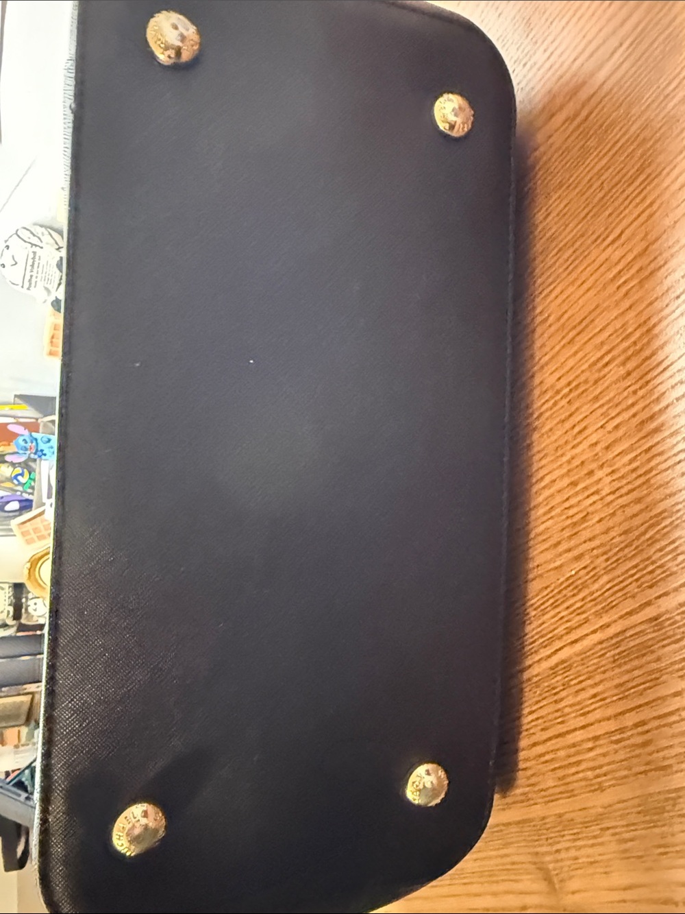 Michael Kors Black Saffiano Leather Tote with Gold Hardware - Picture 5 of 7
